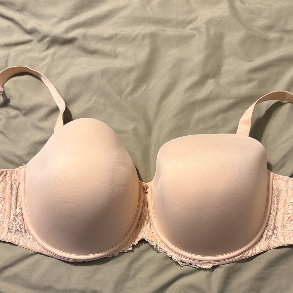 Auden strapless or criss-cross or standard bra, nude, size 42DDD.